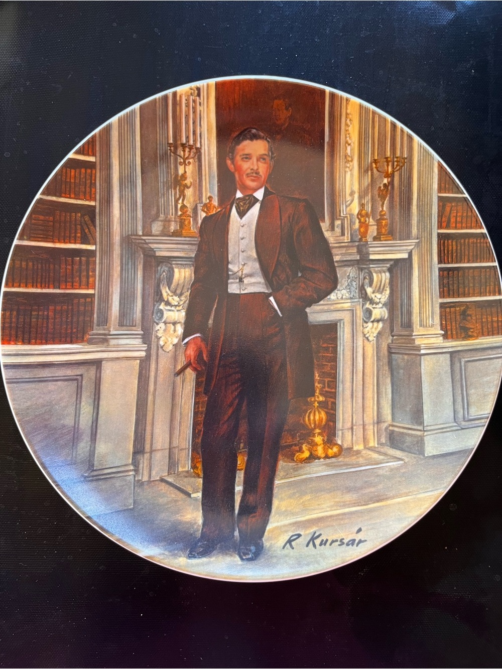 Gone with the Wind plate: Rhett Butler